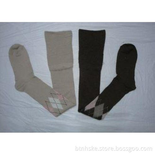 Warm Knitted Plain Cotton Wool Socks Knee High Tube Hand Li
